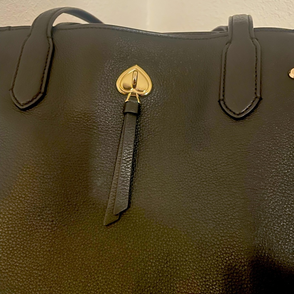 Kate Spade Large Marti Pebbled Leather Tote Bag Black
NWT